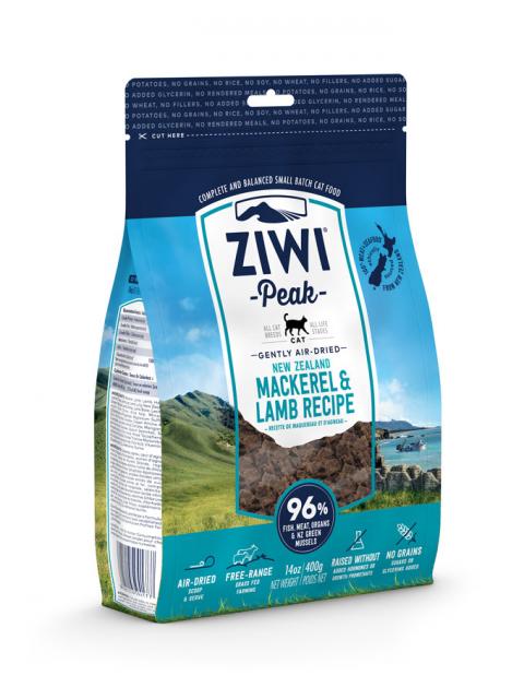 ZIWI Peak õhu käes kuivatatud kassitoit makrelli ja lambaga