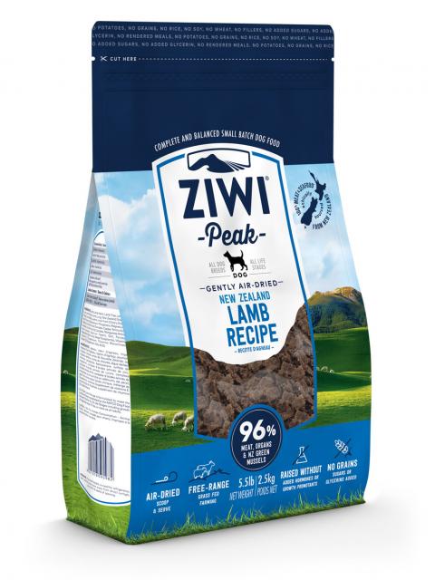 ZIWI Peak õhu käes kuivatatud koeratoit lambalihaga